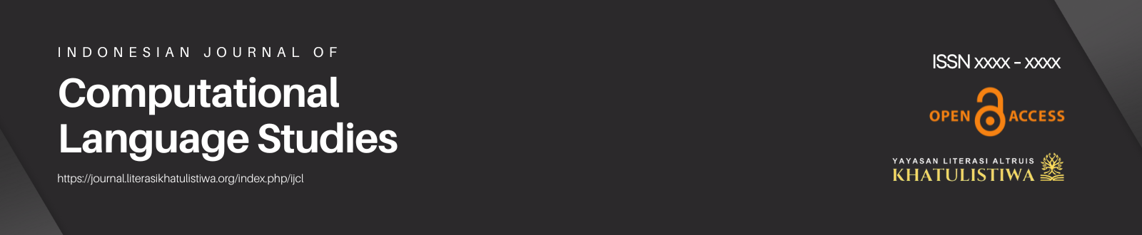 Indonesian Journal of Computational Language Studies